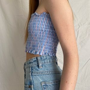 LF Blue and Pink Tube Top
